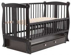 Ліжко Babyroom Грація DGMYO-3 маятник, ящик, відкидний бік, бук, венге